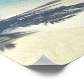 Poster Plage de Matira sur l'île de Bora Bora, Société (Coin)