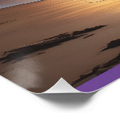 Poster Plage de minuit clair de lune 6 (Coin)