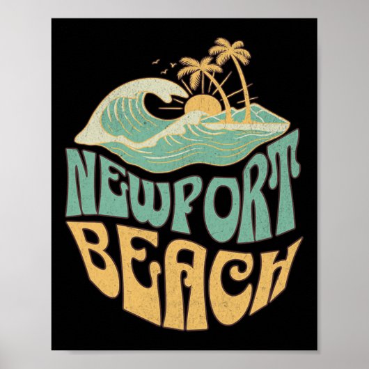 Poster Plage de Newport _1 (Devant)