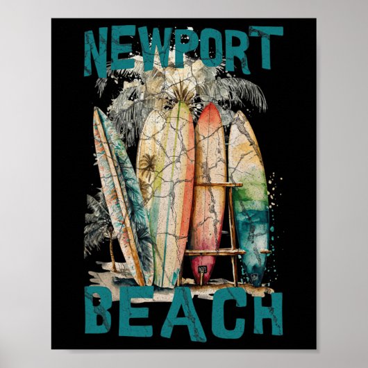 Poster Plage de Newport _2 (Devant)