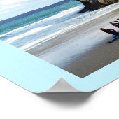Poster Plage de Newquay en Cornouailles (Coin)