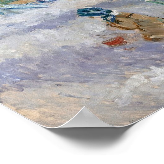 Poster Plage de Nice | Berthe Morisot (Coin)