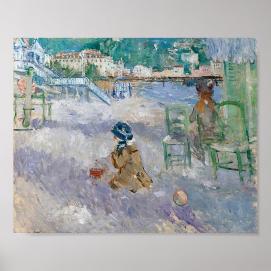 Poster Plage de Nice | Berthe Morisot (Devant)