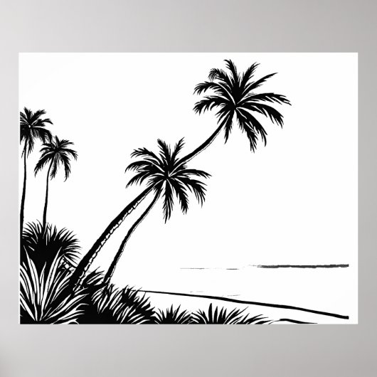 Poster Plage de Palm Beach (Devant)