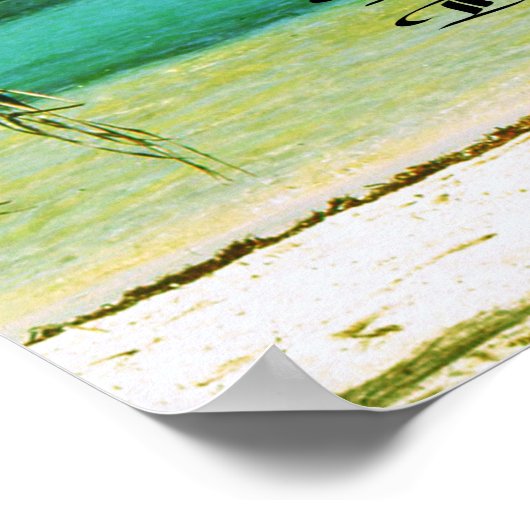 Poster Plage de Pelican Belize (Coin)