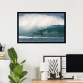 Poster Plage de pipeline Surfer (Bureau à domicile)