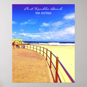 Poster Plage de Port Kembla Wollongong NSW