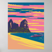 Poster Plage de Railay en Thaïlande (Devant)