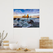 Poster Plage de Reynisfjara, Islande (Cuisine)
