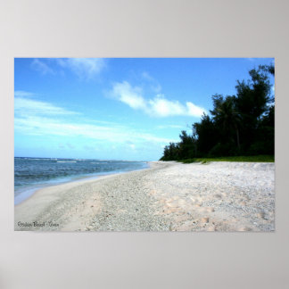 Poster Plage de Ritidian - Guam