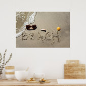 Poster Plage De Sable (Cuisine)