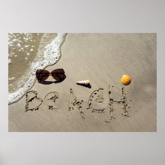 Poster Plage De Sable (Devant)