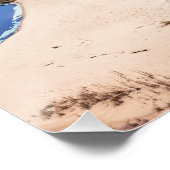 Poster Plage de sable blanc près de la mer Baltique en Le (Coin)