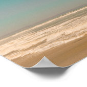 Poster Plage de sable fin Pastel Ocean Sky Flying Seaguls (Coin)