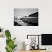 Poster Plage de sable noir, Reynisfjara - Islande (Bureau à domicile)