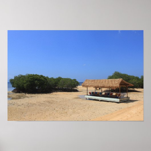 Poster Plage de sable tropicale (Devant)