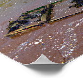 Poster Plage de Saint Brevin en France Carte postale (Coin)