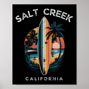 Poster Plage de Salt Creek Californie Hommes Femmes Surf