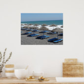 Poster Plage de Santorin, Grèce (Cuisine)
