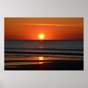 Poster Plage de Seabrook Island au lever du soleil