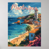 Poster Plage de Serene Martinique (Devant)
