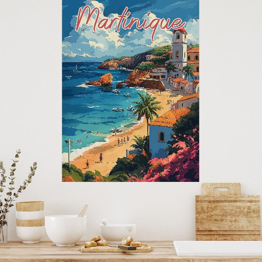 Poster Plage de Serene Martinique (Cuisine)