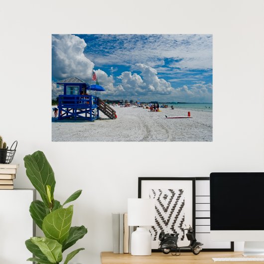 Poster Plage de Siesta Key (Bureau à domicile)