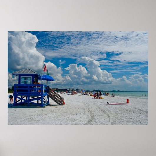 Poster Plage de Siesta Key (Devant)