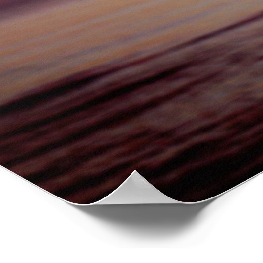 Poster Plage de Sunset violet Tropical Palm Tree Silhouet (Coin)