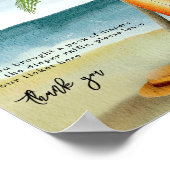 Poster Plage de surf - Jeu de Déchets (Coin)