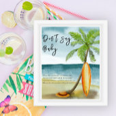 Poster Plage de surf - Ne pas dire bébé