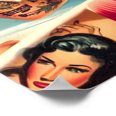Poster Plage de tatouage (Coin)
