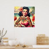 Poster Plage de tatouage (Cuisine)