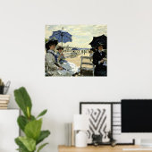 Poster Plage de Trouville (Bureau à domicile)