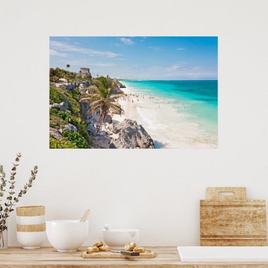 Poster Plage de Tulum (Cuisine)