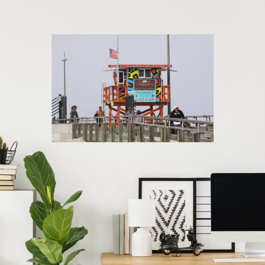 POSTER PLAGE DE VENISE (Bureau à domicile)