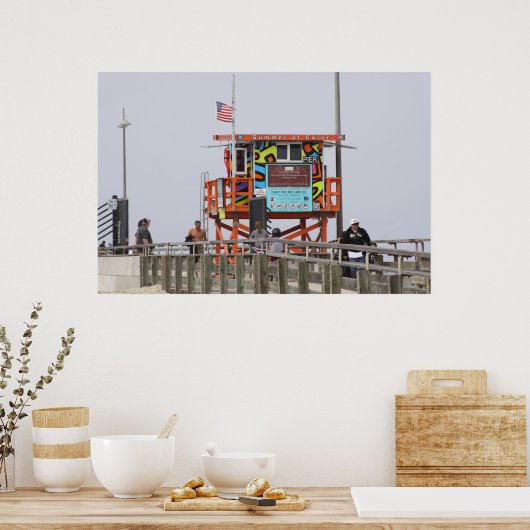 POSTER PLAGE DE VENISE (Cuisine)