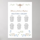 Poster Plage de verdure Angel Croix Baptême Plan de siège (Devant)