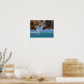 Poster Plage de voilier Hawaii (Cuisine)