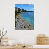 Poster Plage de Waikiki (Cuisine)