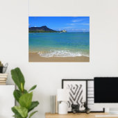 Poster Plage de Waikiki (Bureau à domicile)