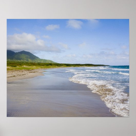 Poster Plage de Windward, Nevis (Devant)