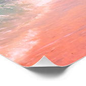 Poster Plage d'eau turquoise (Coin)