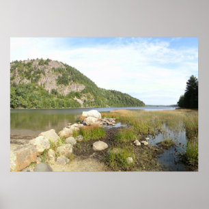 Poster Plage d'Echo Lake à Acadia National Park