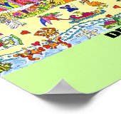 Poster Plage Deco (Coin)