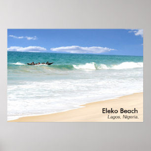 Poster Plage d'Eleko, Lagos, Nigéria
