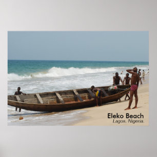 Poster Plage d'Eleko, Lagos, Nigéria
