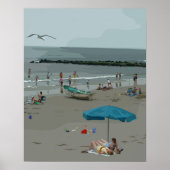 Poster Plage d'été (Devant)