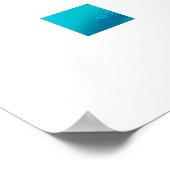 Poster Plage d'été Les oiseaux de l'océan volent dans le  (Coin)