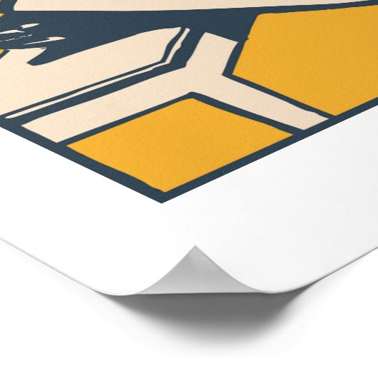 Poster Plage d'été Vintage (Coin)